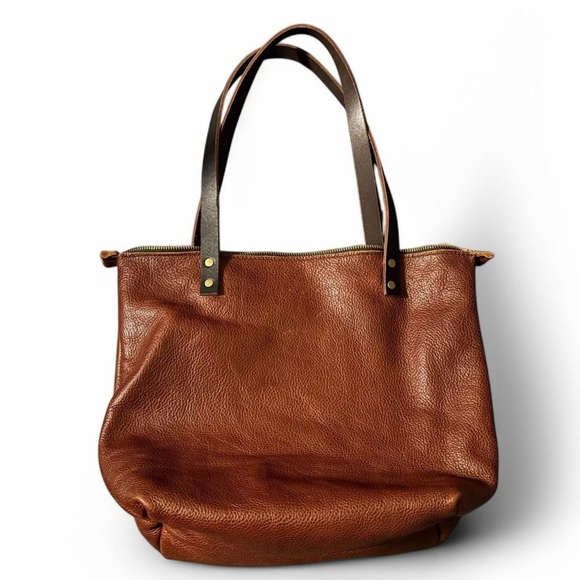 Brown Leather Tote Bag - Picture 3 of 6